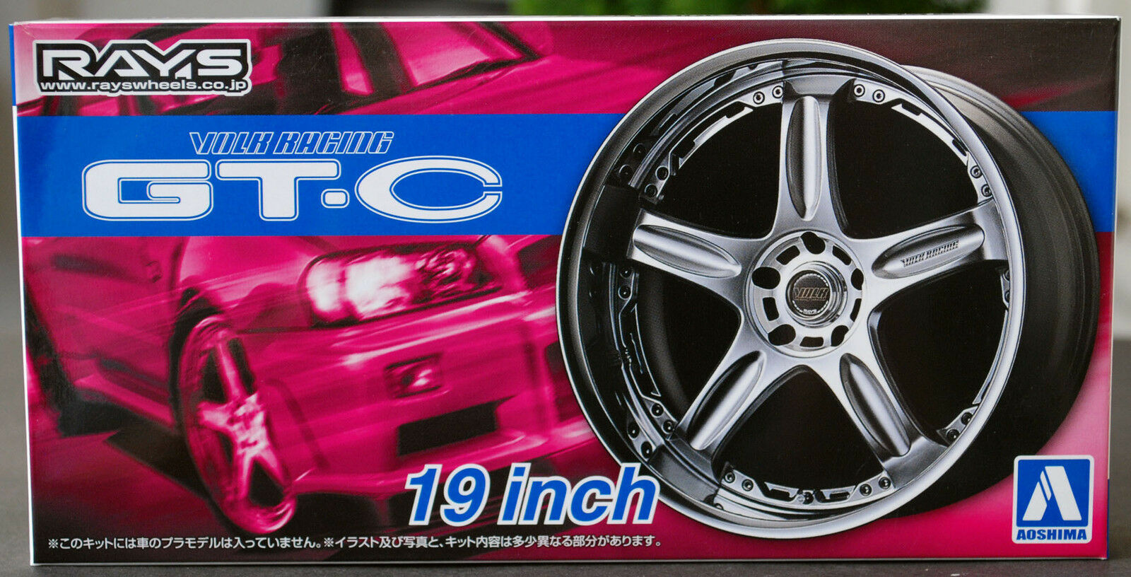 Aoshima 054611 Volk Racing GT-C 19 Zoll Felgen+ Reifen JDM 1:24 # 70