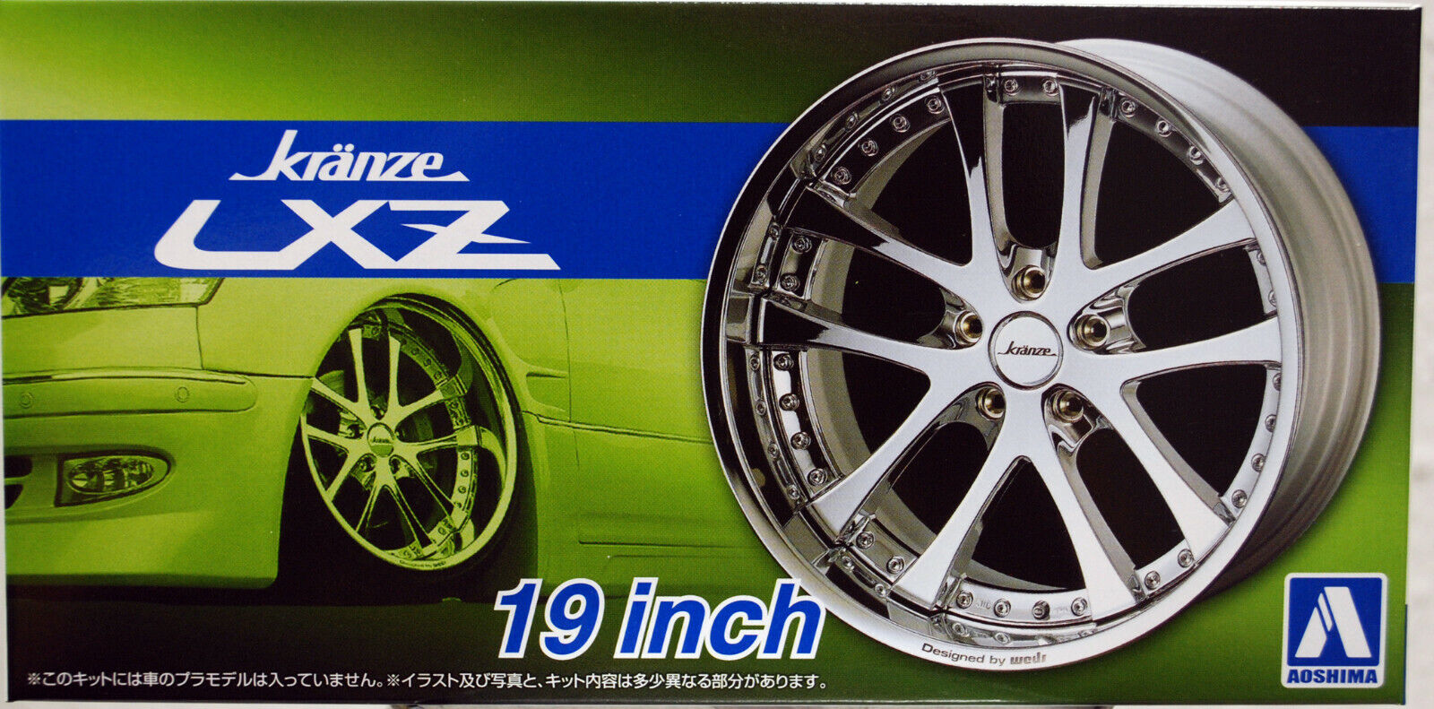 Aoshima 055298 Wedssport Kränze LXZ 19 Zoll Felgen+ Reifen JDM 1:24 # 87