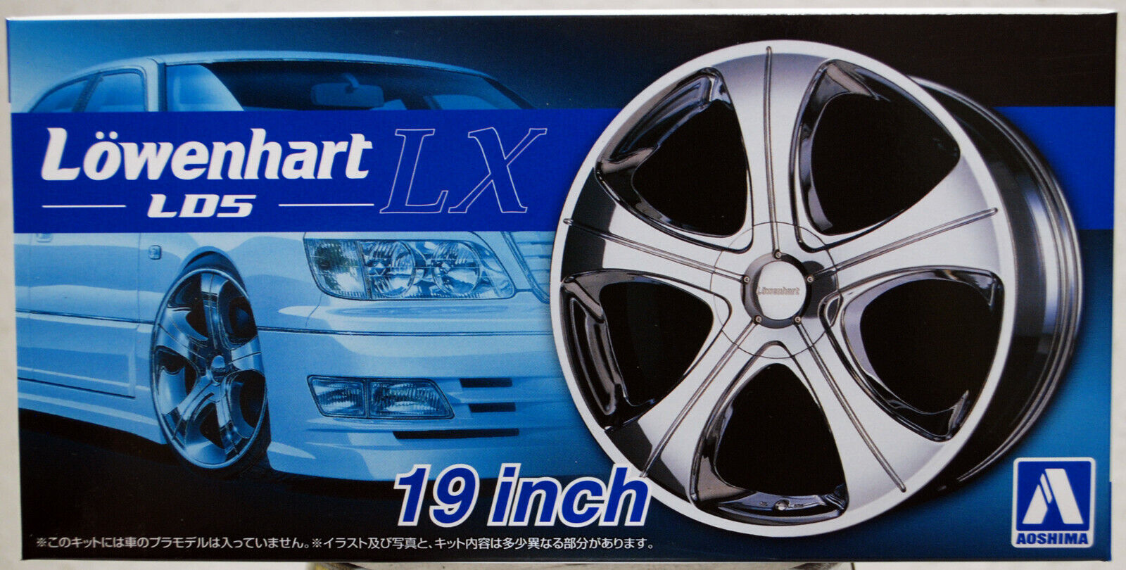 Aoshima 055304 Löwenhart LX LD5 19 Zoll Felgen+ Reifen JDM 1:24 # 88