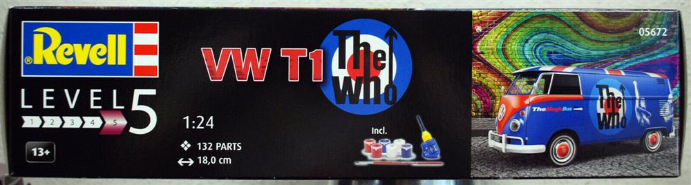 Revell 05672 1961 Volkswagen VW Bulli Typ 2 T 1 Magic Bus The Who 1:24