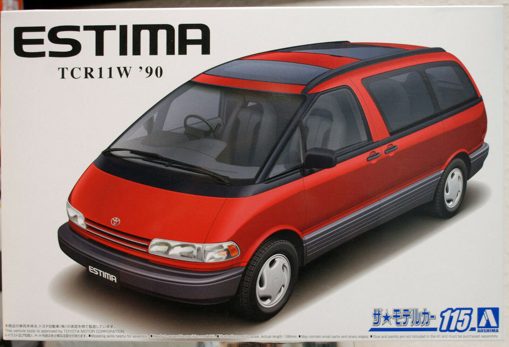 Aoshima 057537 1990 Toyota Estima TCR11W JDM 1:24