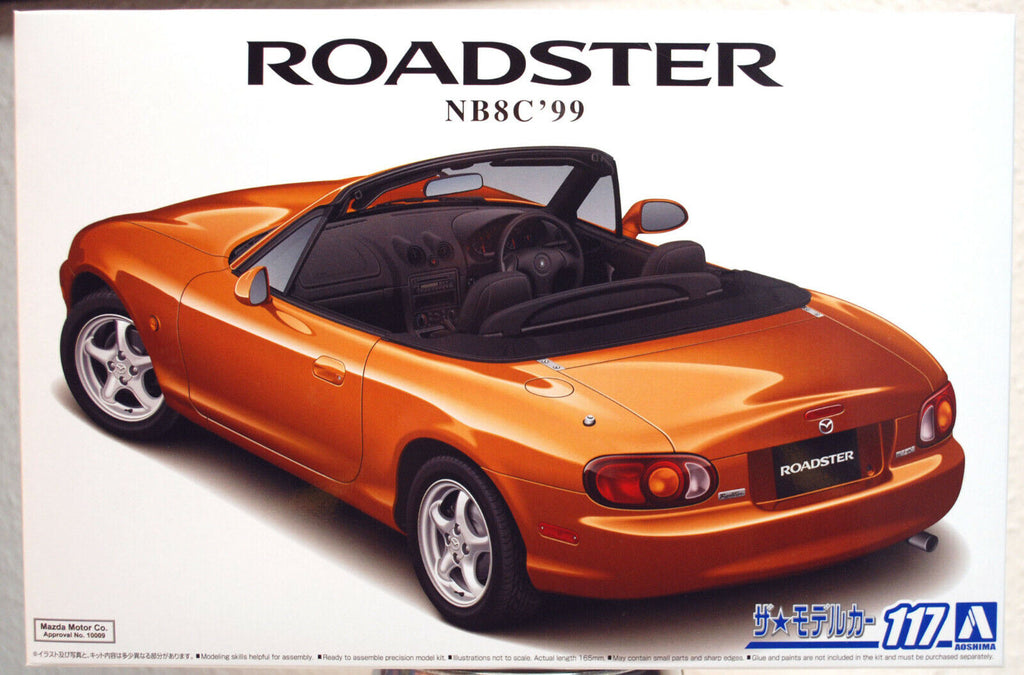 Aoshima 057926 1999 Mazda MX 5 Roadster Miata JDM 1:24