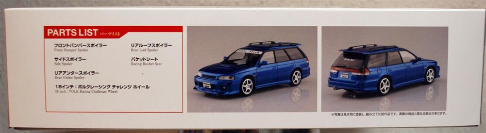 Aoshima 058008 1998 Subaru Legacy Touring Hippo Sleek JDM, 1:24