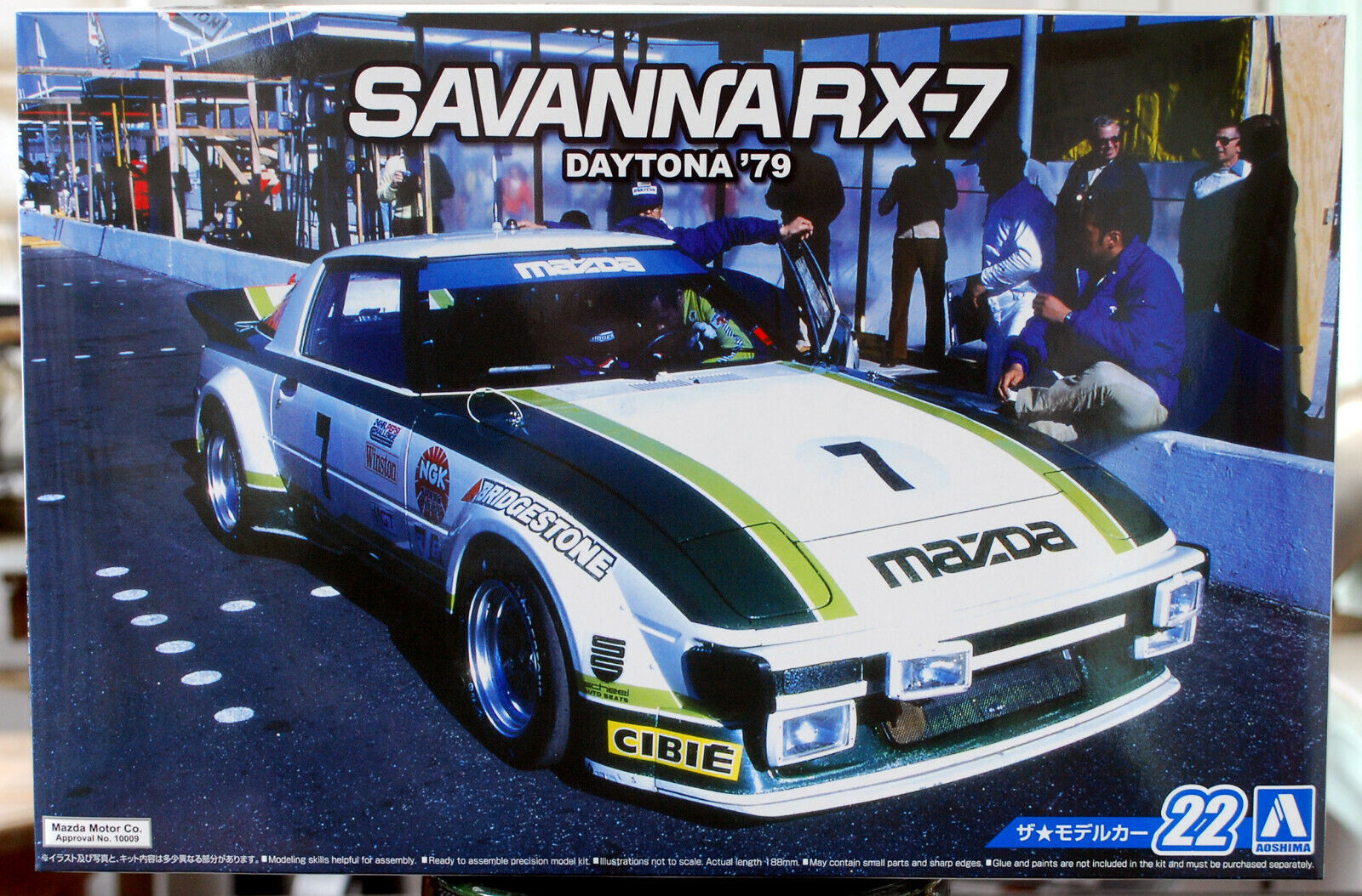 Aoshima 061039 1979 Daytona Mazda Savanna RX 7 FC3S JDM 1:24