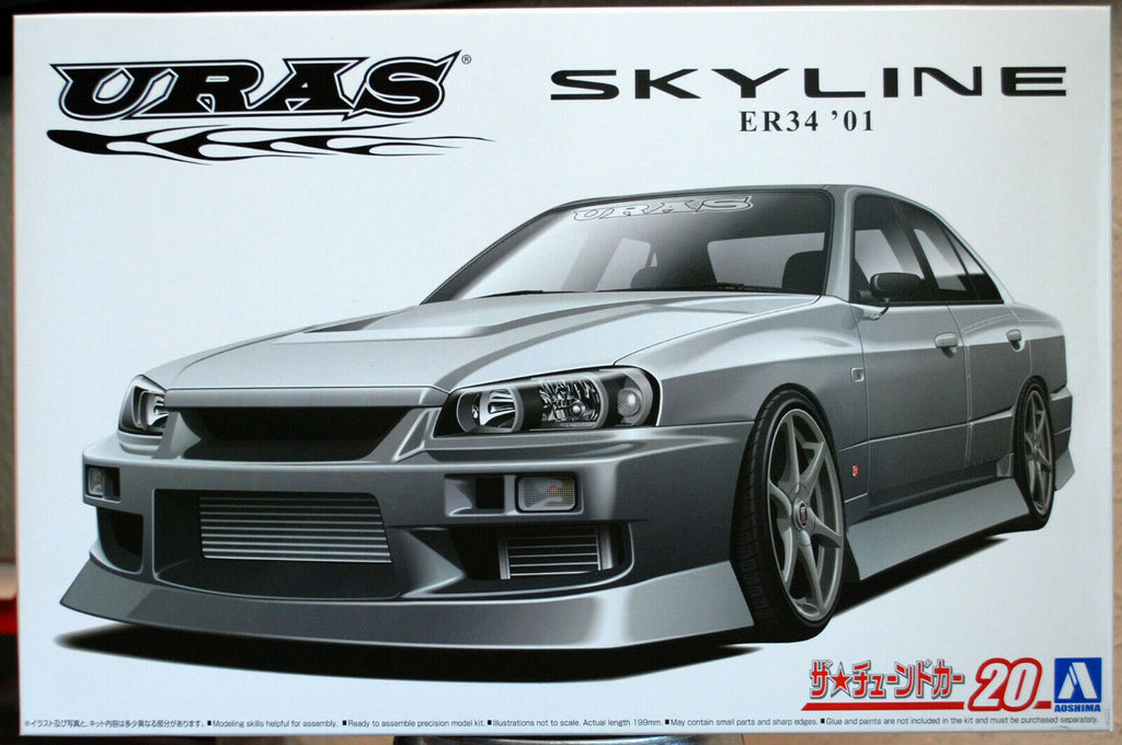 Aoshima 061343 2000 Nissan Skyline ER 34 Uras 1:24 JDM