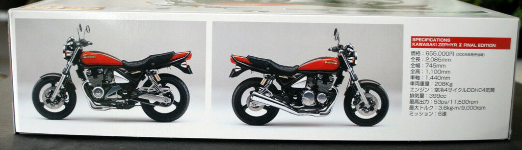 Aoshima 061763 2009 Kawasaki Zephyr Kai Final Edition 1:12 Motorrad Bike