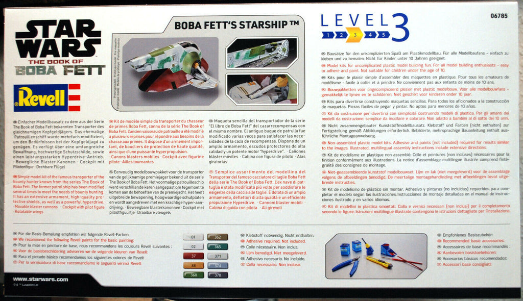 Revell 06785 Star Wars Boba Fetts Starship Slave 1 1:88