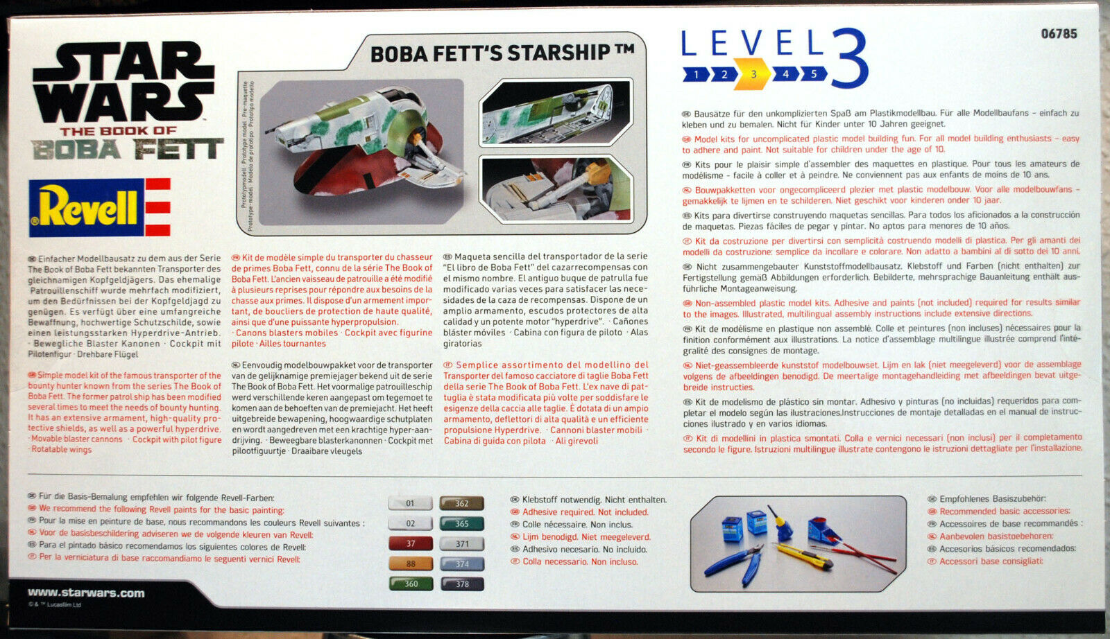 Revell 06785 Star Wars Boba Fetts Starship Slave 1 1:88