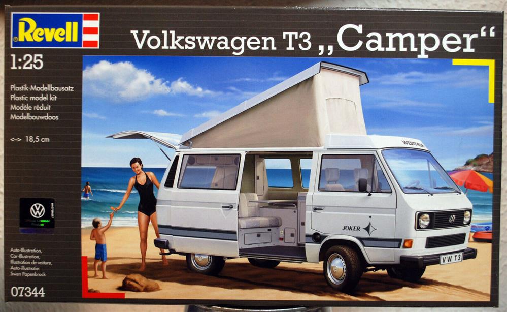 1989 Volkswagen VW T 3 Camper Bulli 1:24 Revell 07344
