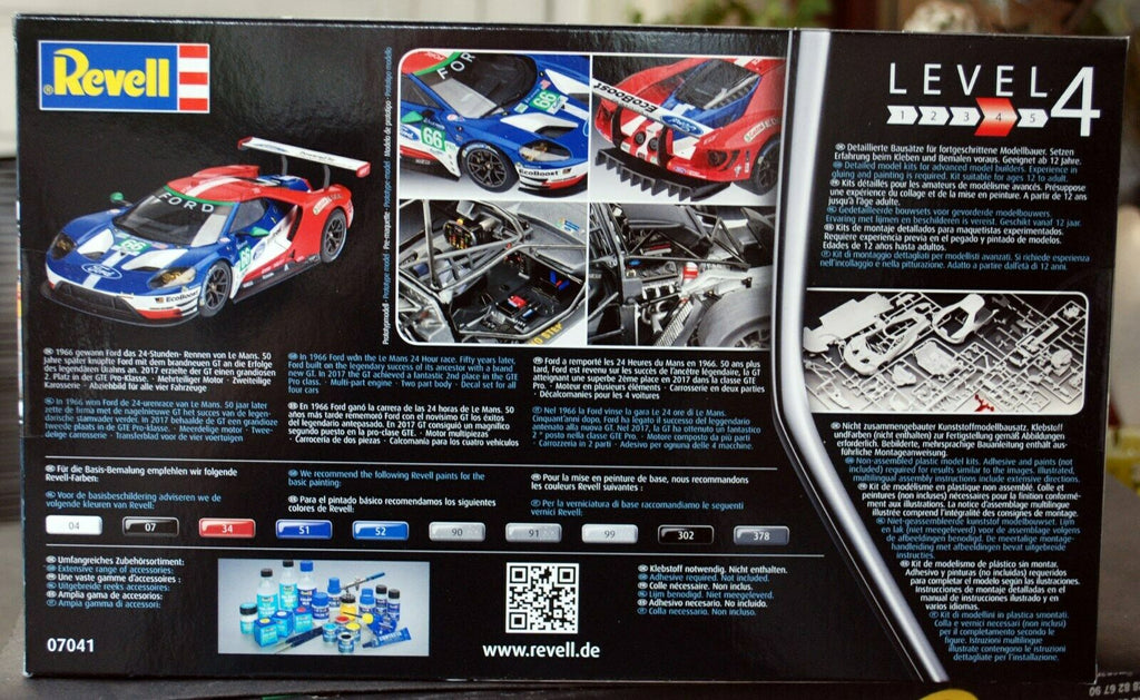 Revell 07041 2017 Ford GT Le Mans 1:24  neu 2018 Germany Bausatz