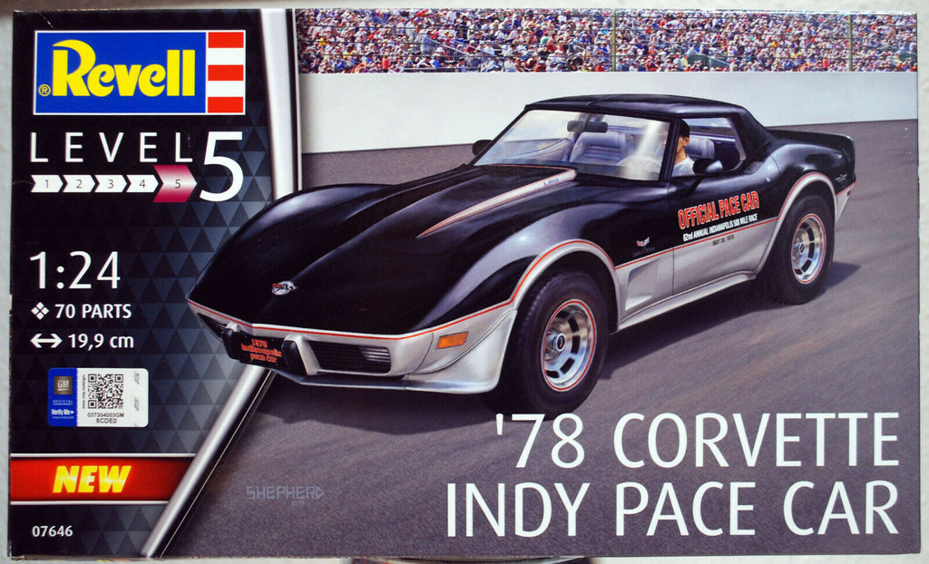 Revell 07646 1978 Chevrolet Corvette Coupe Indy Pace Car 1:24 new neu 2020