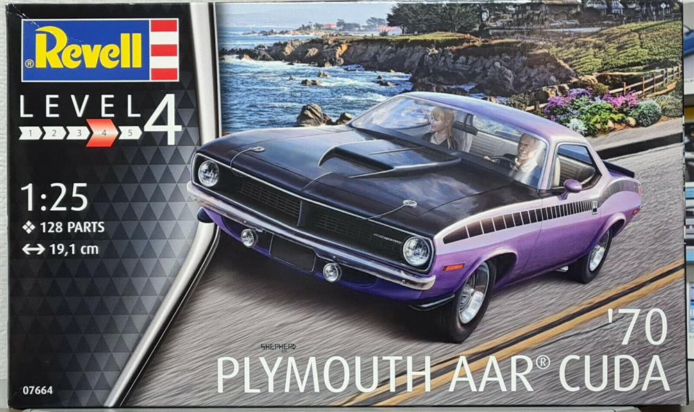 Revell 07664 1970 Plymouth AAR Cuda 1:25 wieder neu 2019