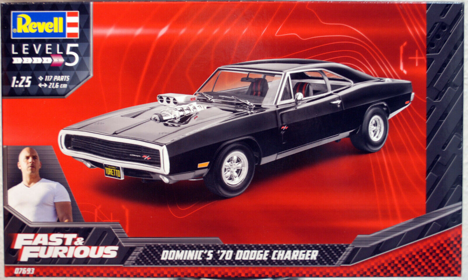 Revell 07693 1970 Dominics Dodge Charger R/T Fast & Furious 1:25
