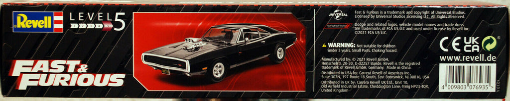 Revell 07693 1970 Dominics Dodge Charger R/T Fast & Furious 1:25