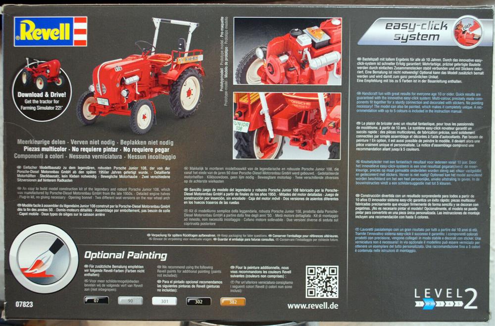 Revell 07823 1957 Porsche Diesel Junior 108 1:24 neu mit Farming Simulator 22