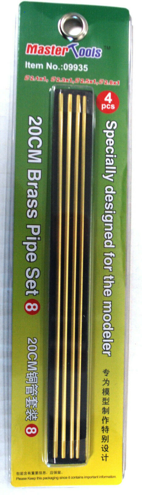 (GP 1m=€2,47) Master Tools 09942 Trumpeter Messingröhrchen  zur Auswahl