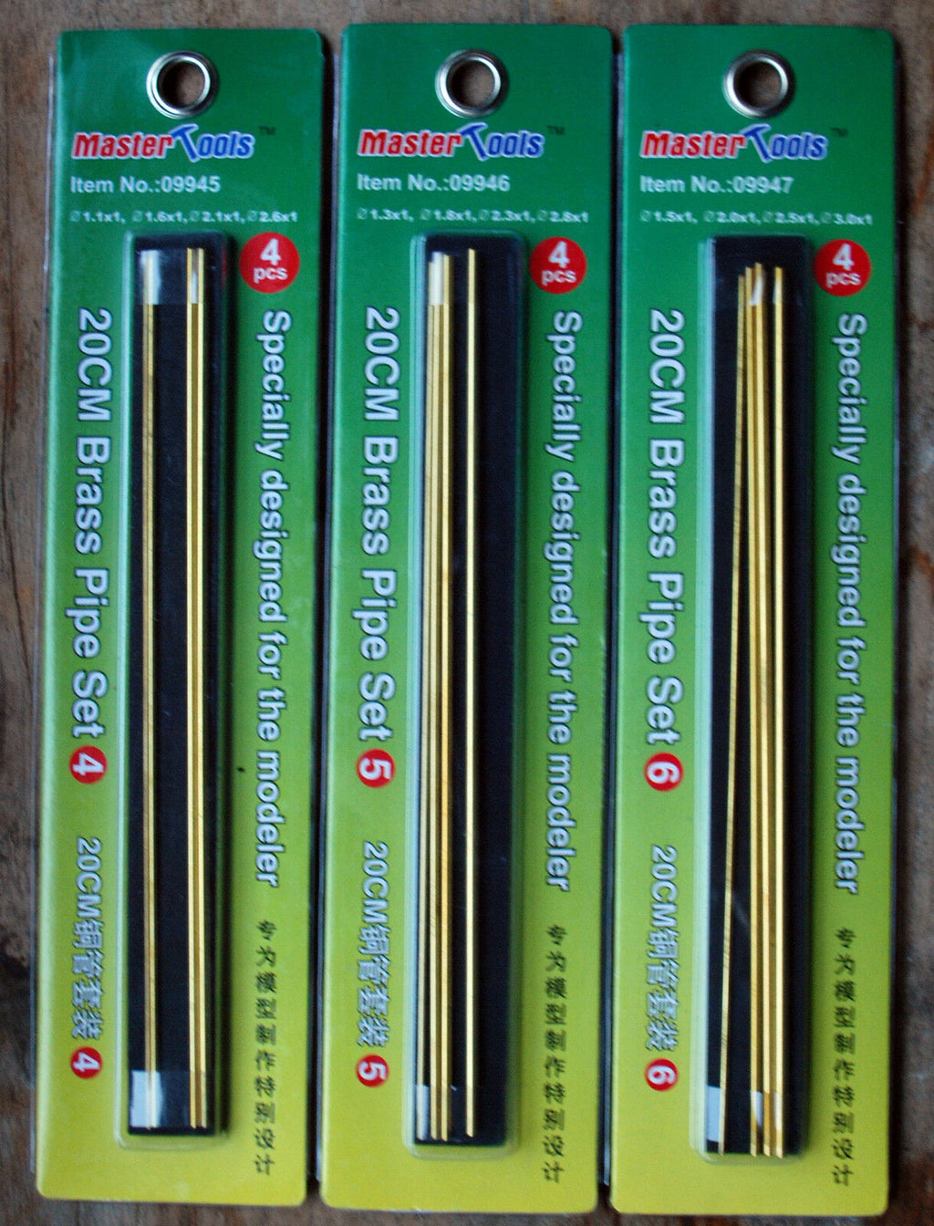 (GP 1m=€2,47) Master Tools 09942 Trumpeter Messingröhrchen  zur Auswahl