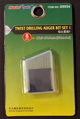Master Tools 09954 -09956  Trumpeter Spiral Bohrer Sets von 0,3 bis 2,5 mm