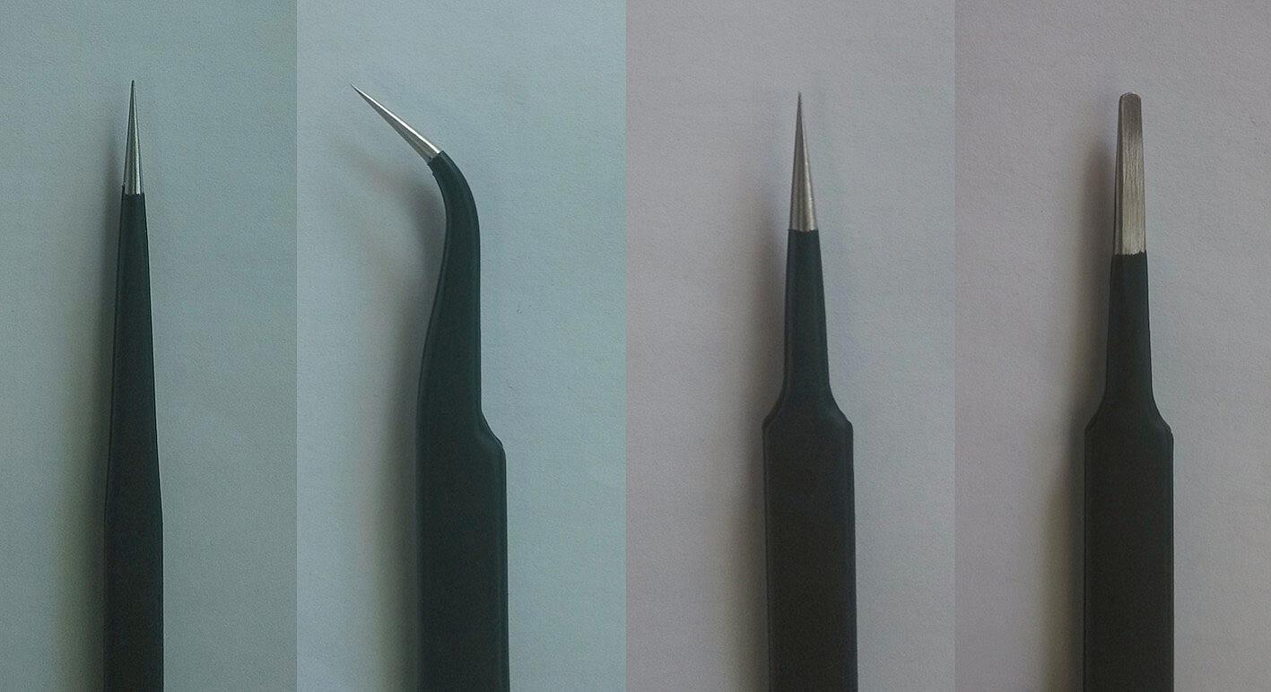 Master Tools 09957 Trumpeter 4 Pinzetten Set Tweezers