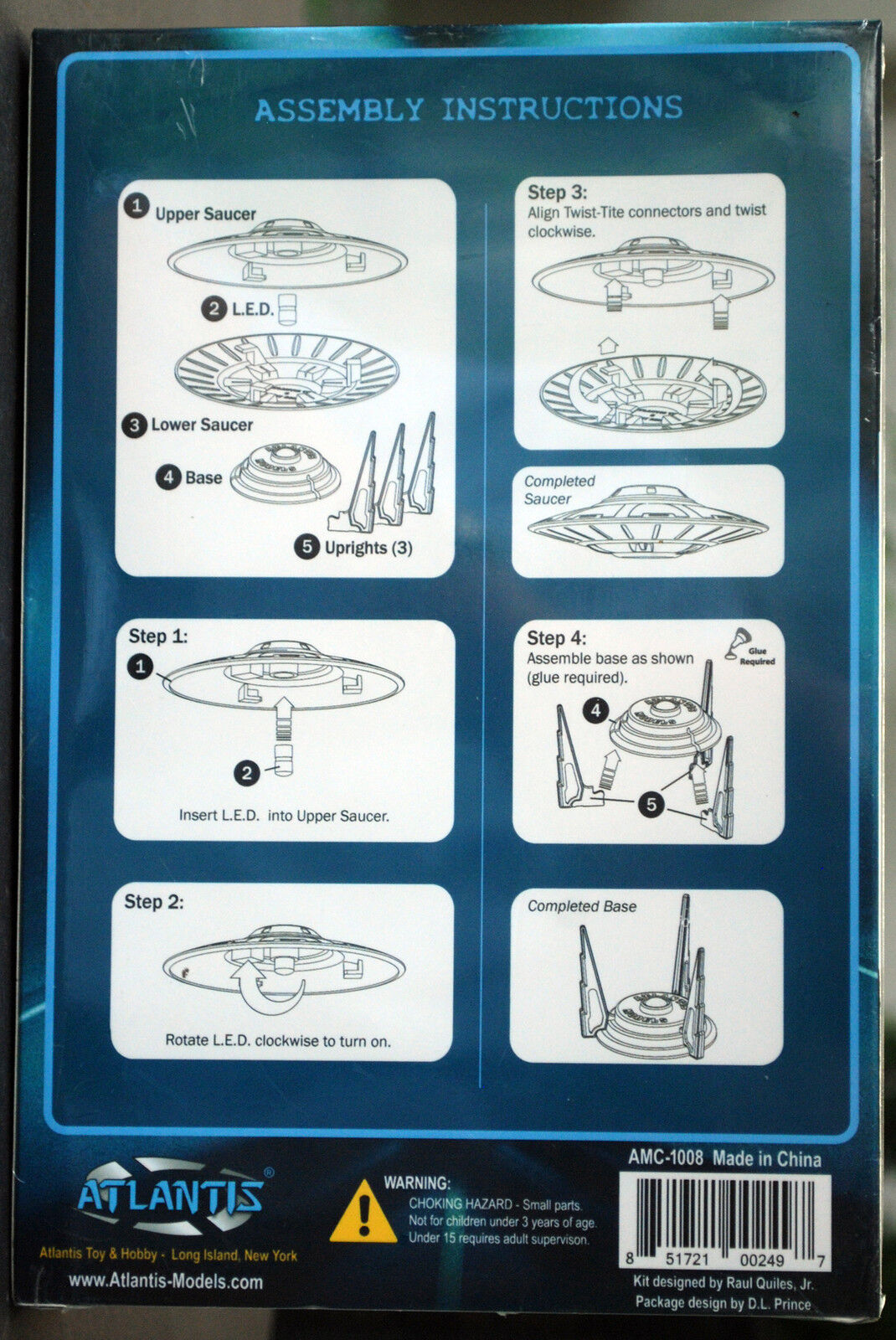 I want to believe Billy UFO Flying Saucers Fliegende Untertasse, Atlantis 1008