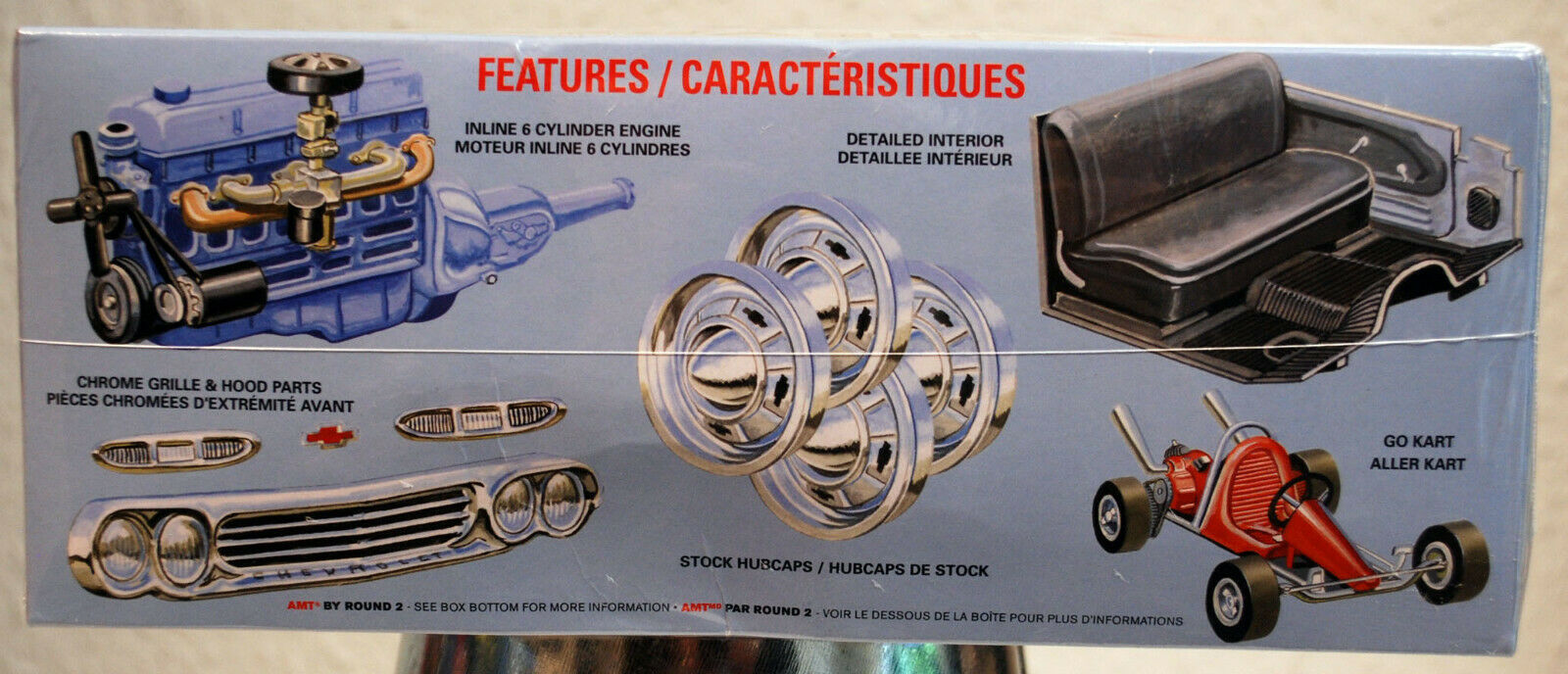 1960 Chevrolet Custom Fleetside Pickup & Go Kart 1:25 AMT 1063 wieder neu 2019
