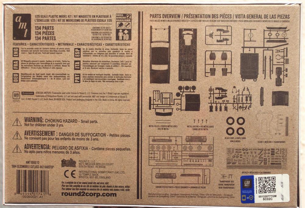 AMT 1066 1964 Oldsmobile Hardtop Customizing Kit 3´n1 1:25