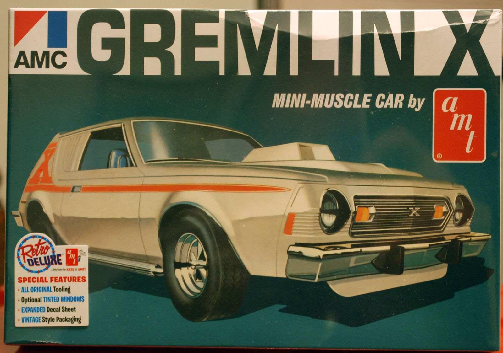 1975 AMC Gremlin X 3´n1 Stock, Street, Drag 1:25 AMT 1077 wieder neu 2017