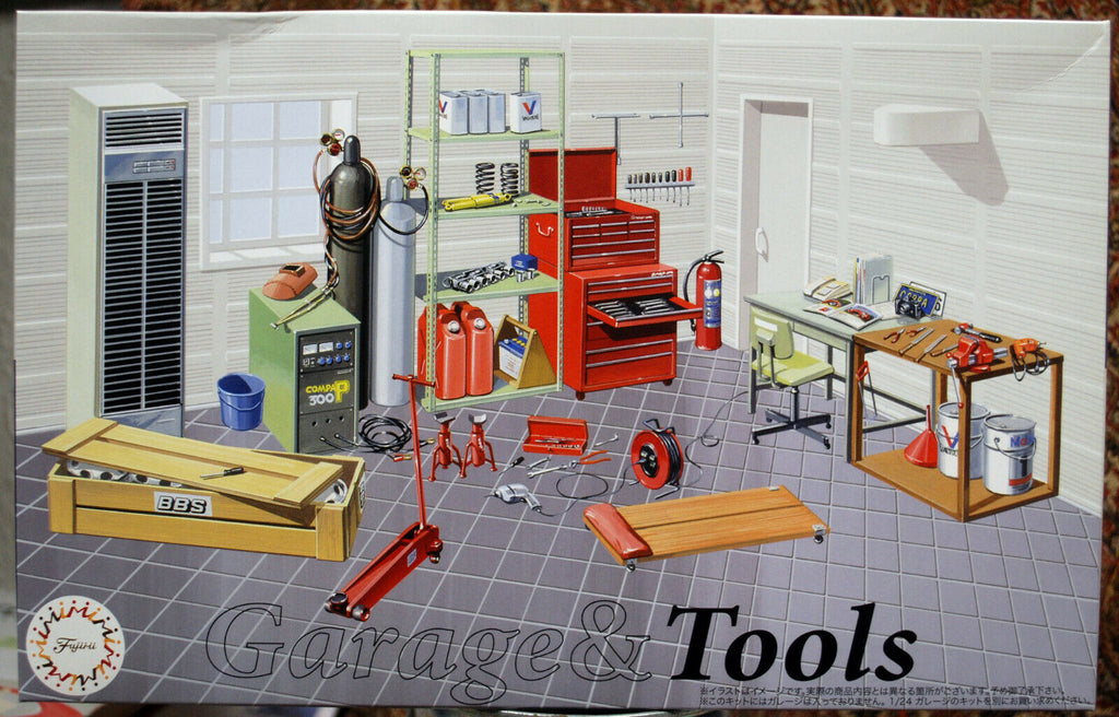 Fujimi 115054 Garage & Tools die komplette Werkstatteinrichtung 1:24