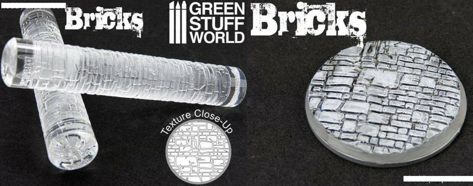 Relief Rollen Präge Rolle Rolling Pin Diorama Vignette Green Stuff World