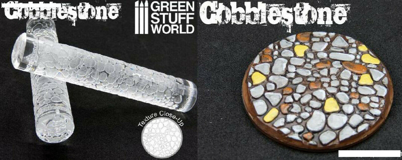 Relief Rollen Präge Rolle Rolling Pin Diorama Vignette Green Stuff World
