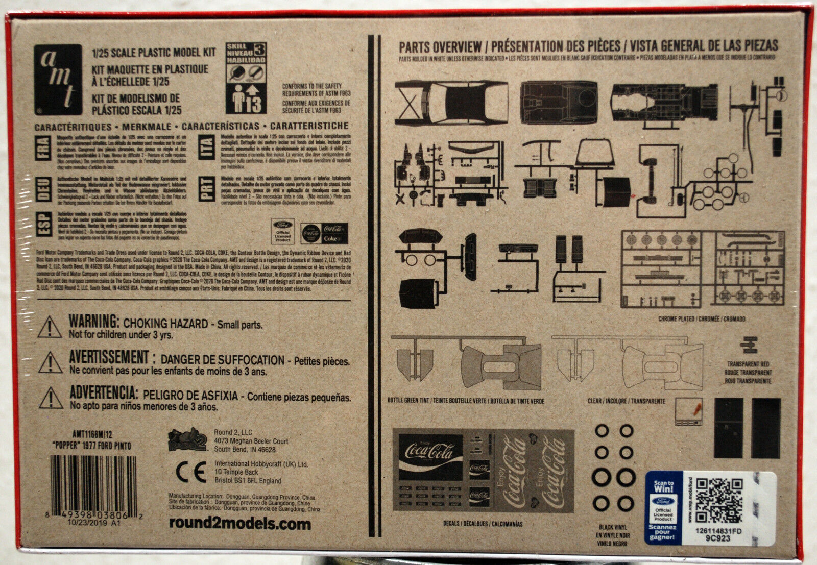 1977 Ford Pinto Coca Cola 1:25 AMT 1166  wieder neu 2020 wieder