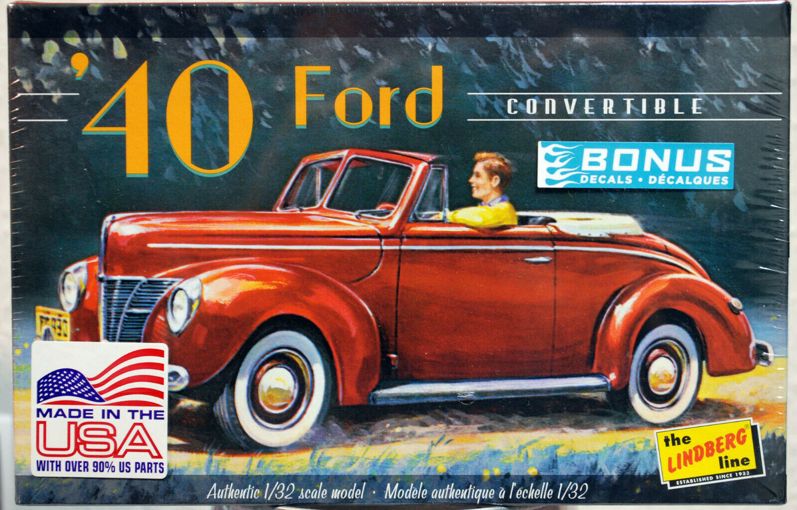 Lindberg 119 1940 Ford Convertible 1:32