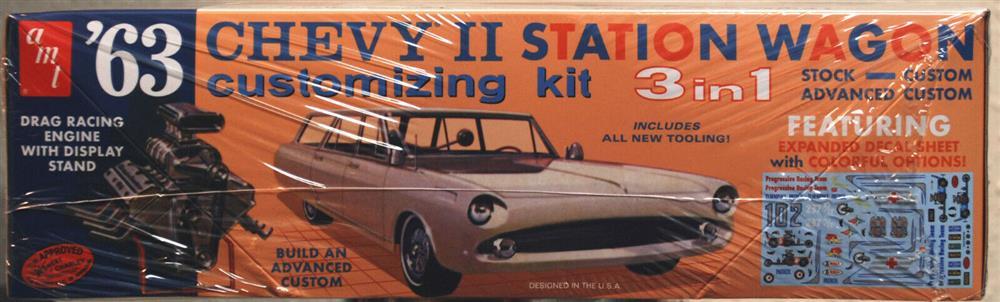 AMT 1201 1963 Chevrolet II Nova Station Wagon Customizing kit 1:25