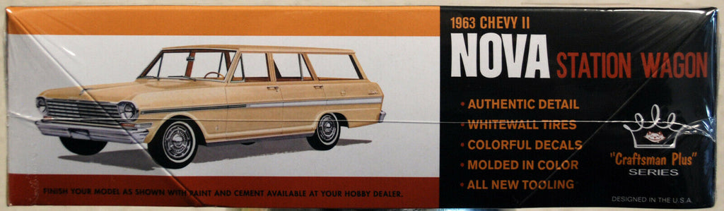 AMT 1202 1963 Chevrolet II Nova Station Wagon 1:25  neu 2021