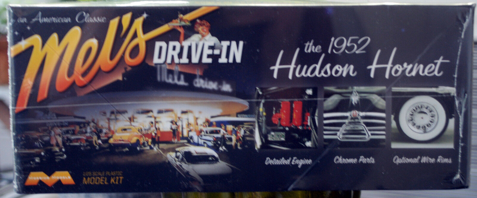 1952 Hudson Hornet Mel´s Drive-In 1:25 Moebius 1216 neu 2017