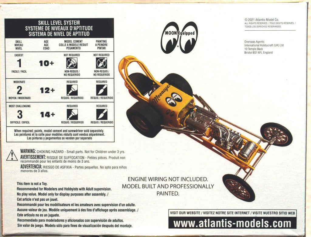 Atlantis 1223 Mooneyes Dragster 1:25 wieder neu 2021