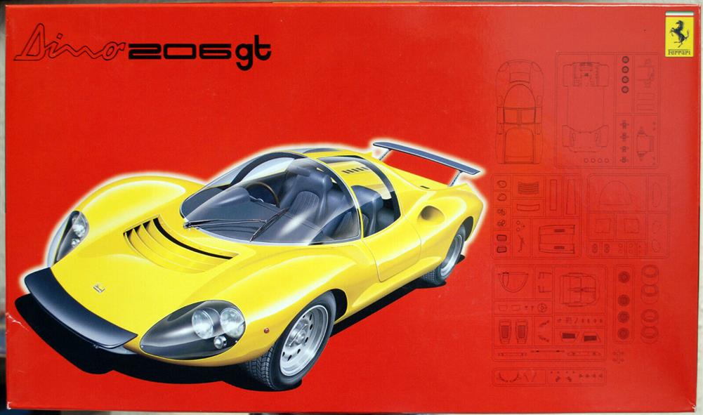 Fujimi 123639 1967 Ferrari Dino 206 GT 1:24