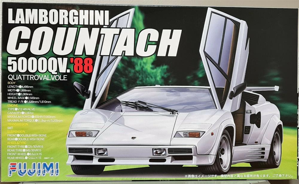 Fujimi 123677 1988 Lamborghini Countach Quattrovavole 1:24 Bausatz