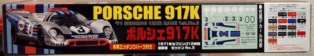 Fujimi 123882 1971 Martini Porsche 917 K Winner Sebring 1:24
