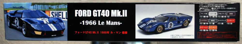 Fujimi 126036 1966 Ford GT 40 Mk. II Winner LeMans 1:24