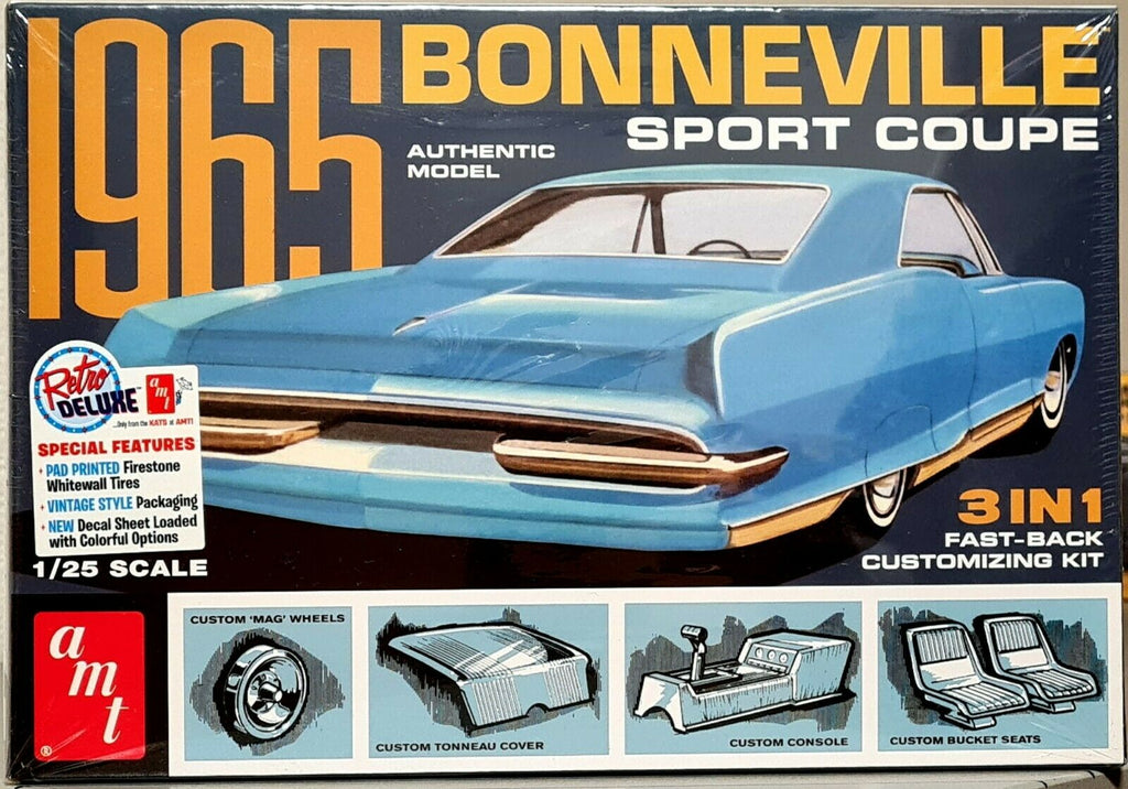 AMT 1260 1965 Pontiac Bonneville Sport Coupe 3´n1 1:25
