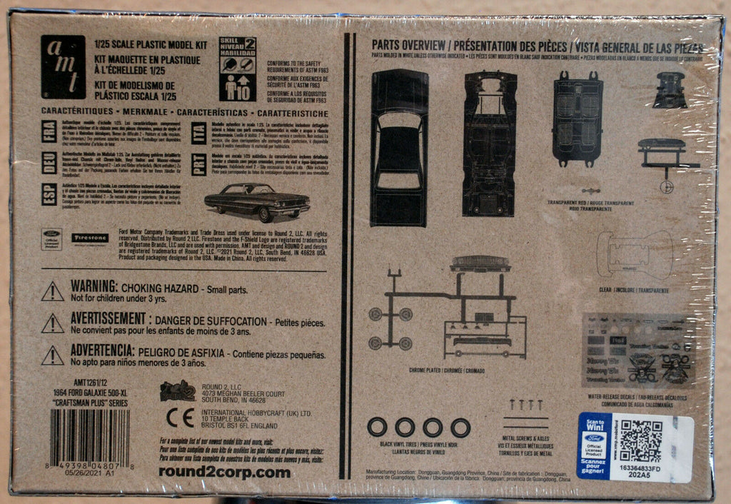 AMT 1261 1964 Ford Galaxie Craftsman Series 1:25 wieder neu 2021