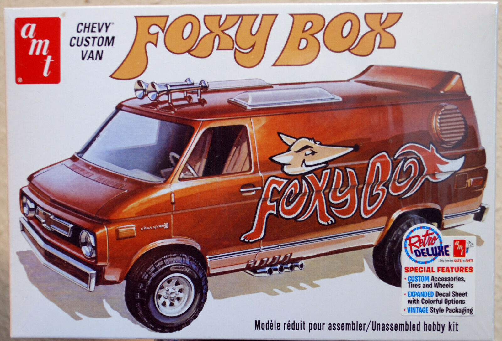 AMT 1265 1975 Chevrolet Van Foxy Box 1:25 Wieder neu 2022