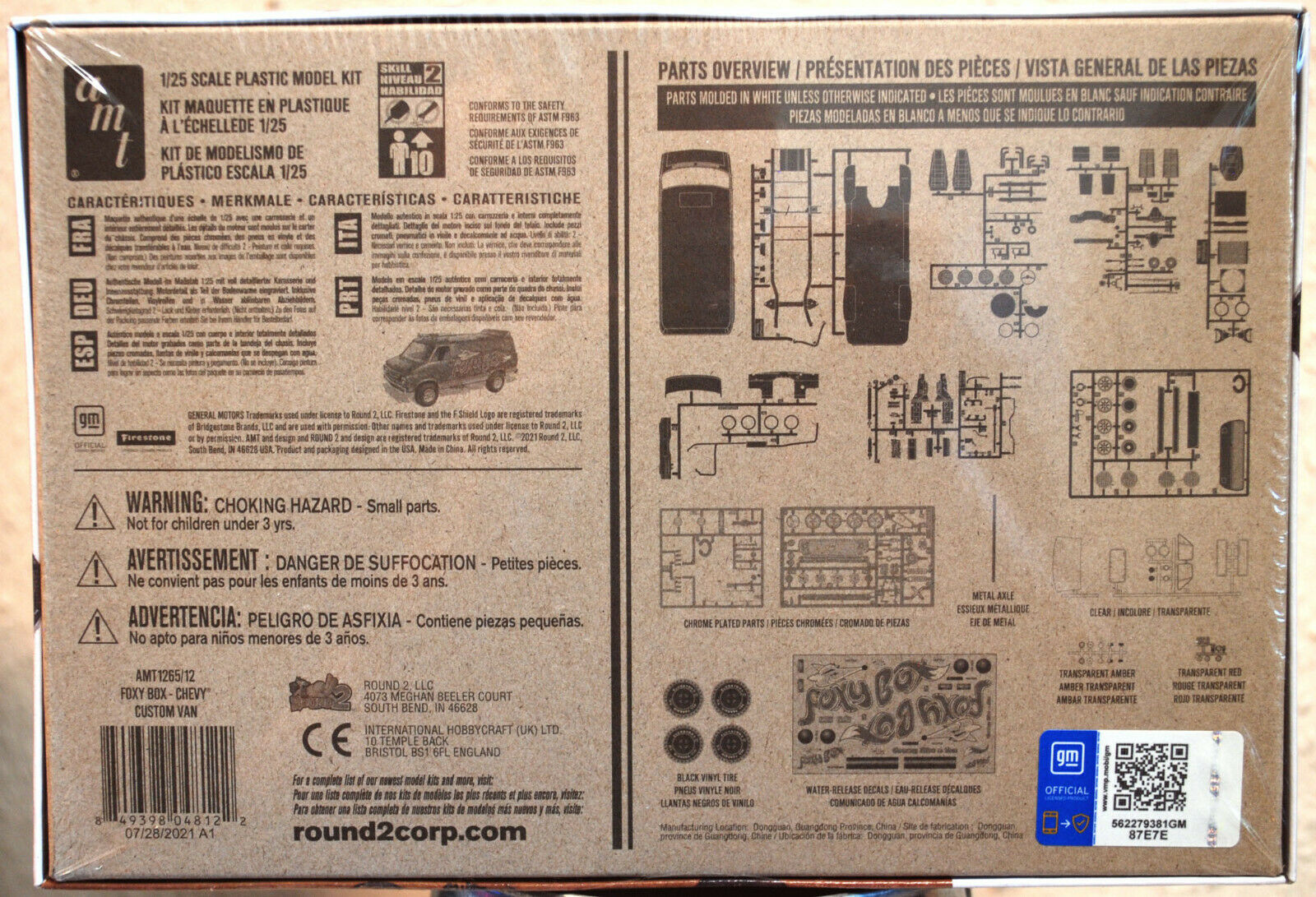 AMT 1265 1975 Chevrolet Van Foxy Box 1:25 Wieder neu 2022