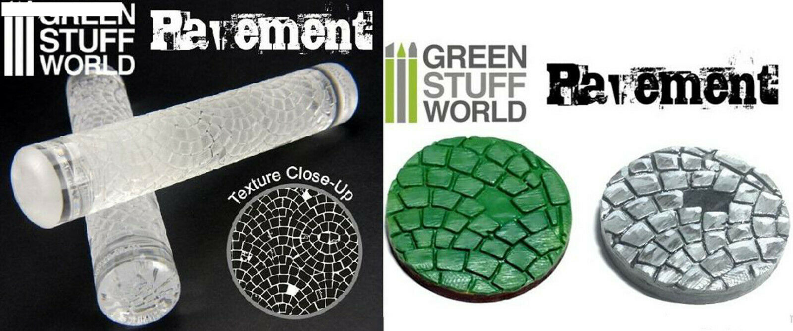 Relief Rollen Präge Rolle Rolling Pin Diorama Vignette Green Stuff World