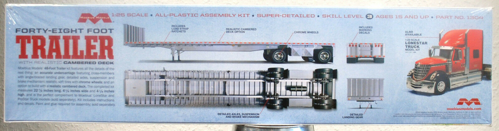 Moebius 1304 48' Trailer forty eight foot Trailer 1:25