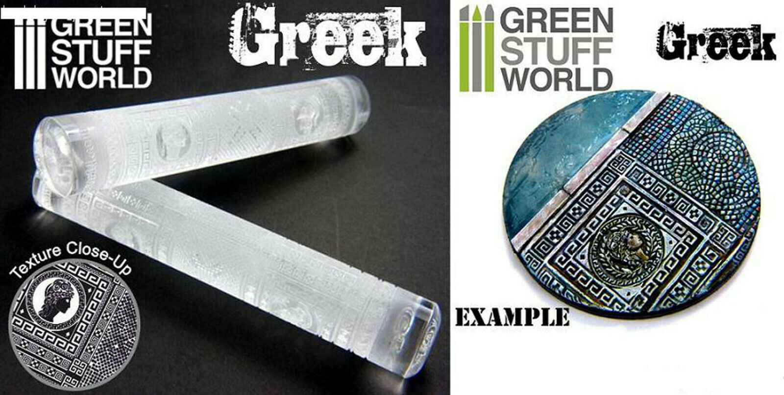 Relief Rollen Präge Rolle Rolling Pin Diorama Vignette Green Stuff World