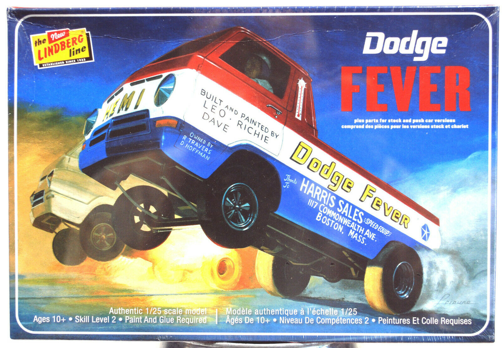 Lindberg 135 1965 Dodge A 100 Dodge Fever Wheelstander 1:25