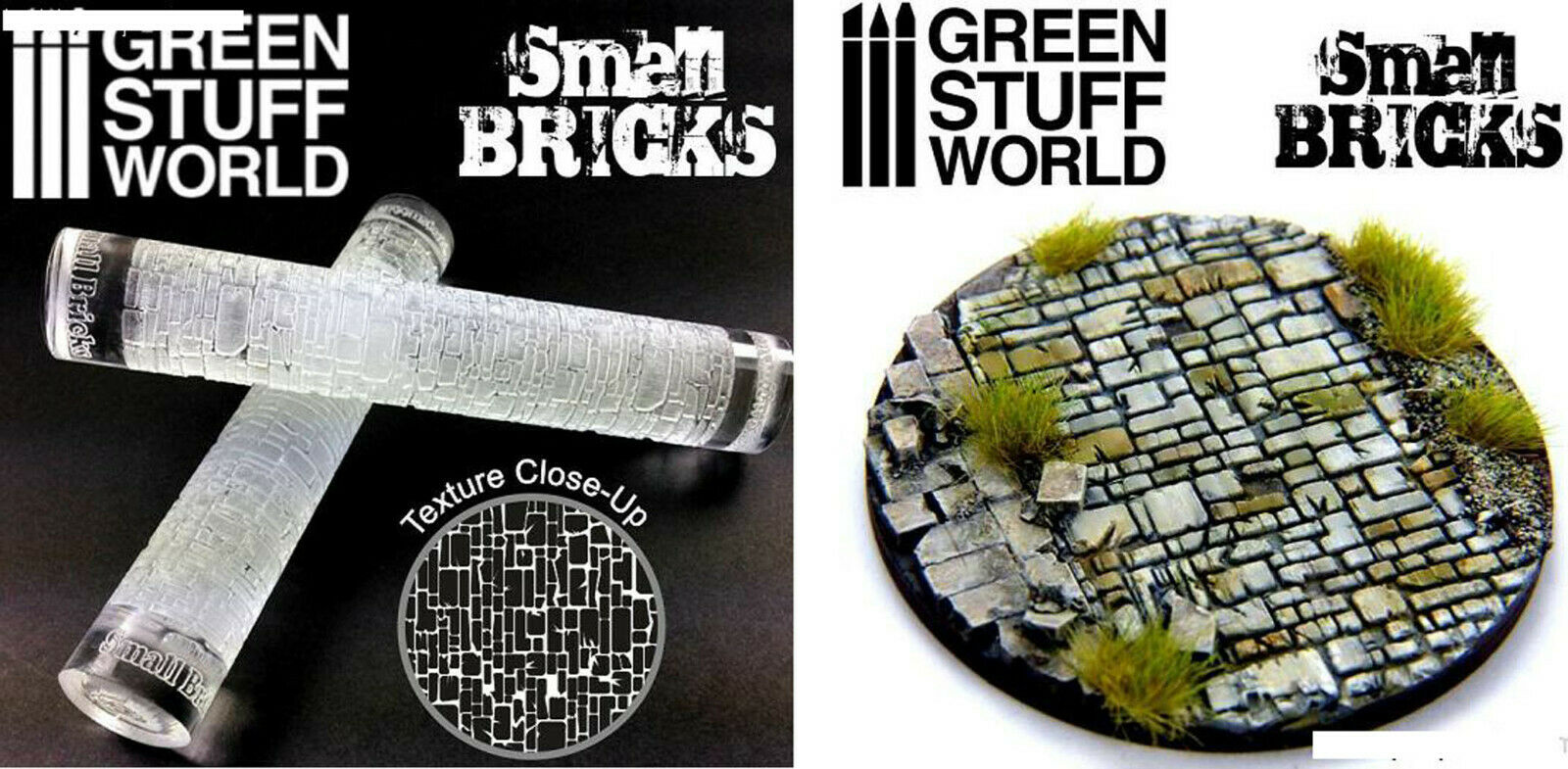Relief Rollen Präge Rolle Rolling Pin Diorama Vignette Green Stuff World