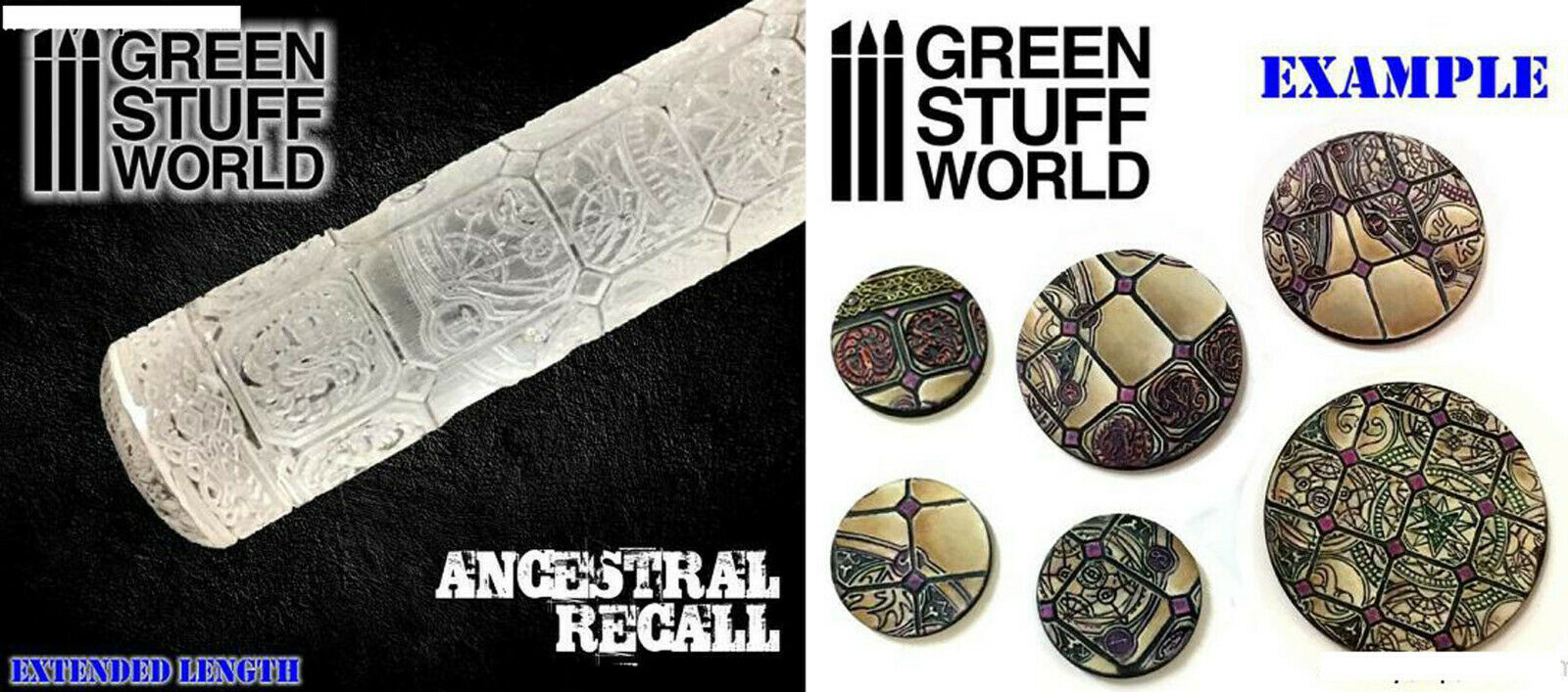 Relief Rollen Präge Rolle Rolling Pin Diorama Vignette Green Stuff World
